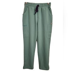 Figs Green Straight Leg Pants